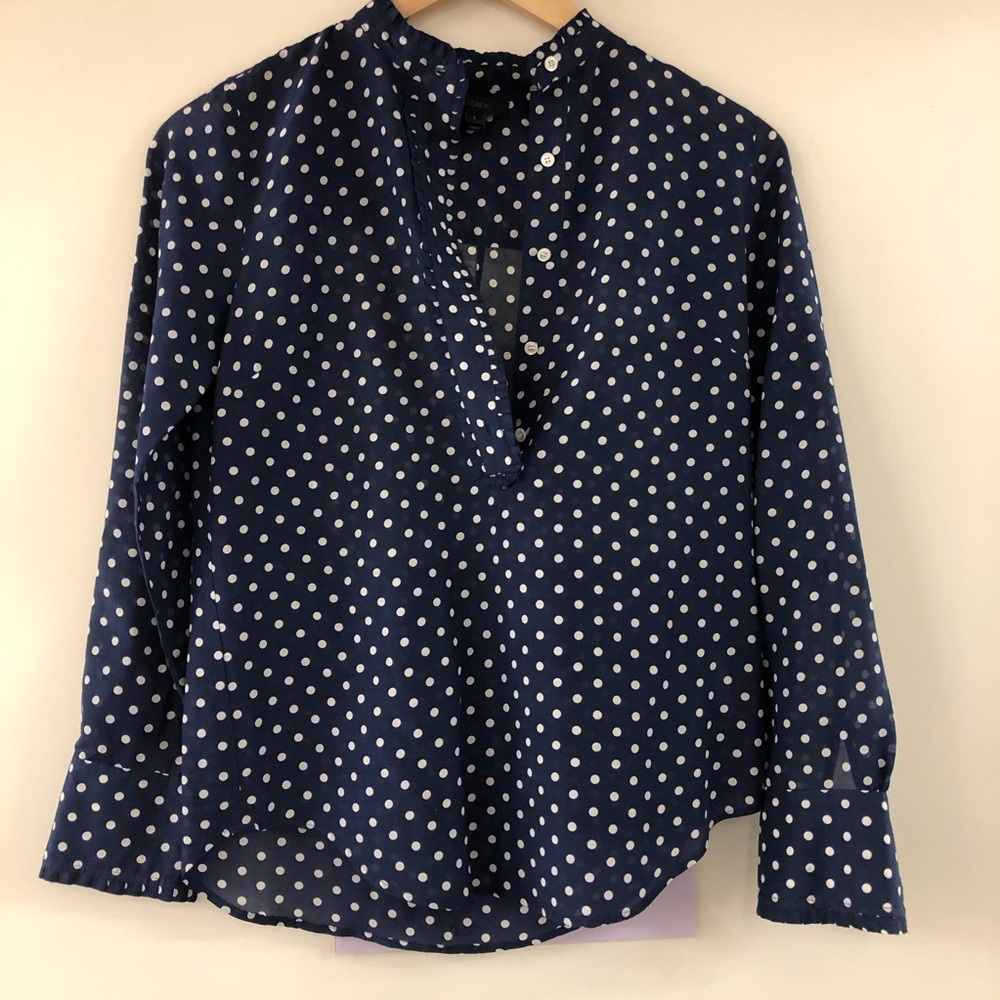 J crew polka dot blouse. Size 2